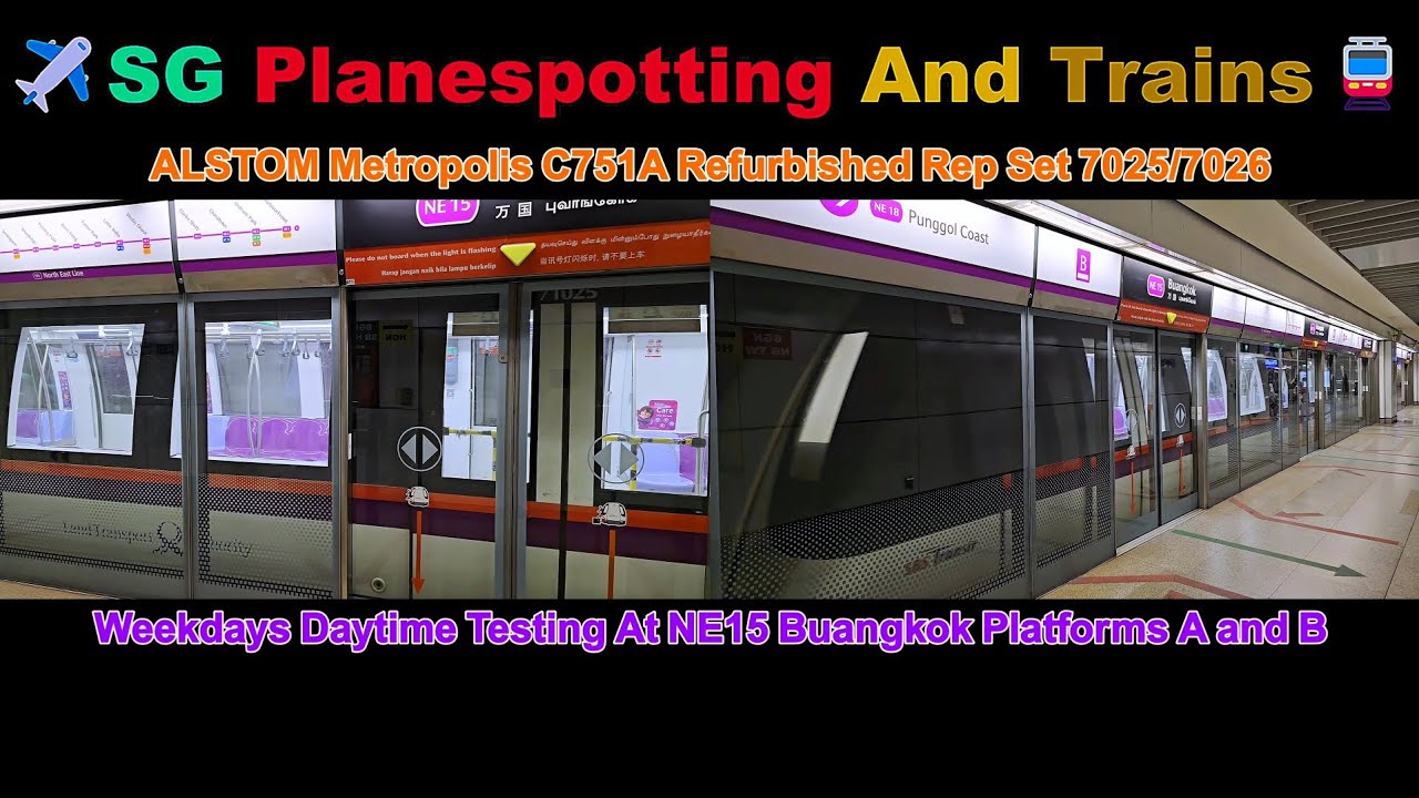 [20th Trainset Daytime Testing] SBST NEL ALSTOM Metropolis RC751A Rep ...