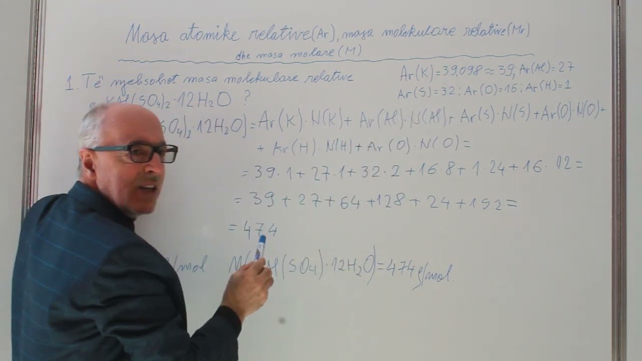Masa Atomike Relative(Ar), Masa Molekulare Relative(Mr)Dhe Masa Molare(M)