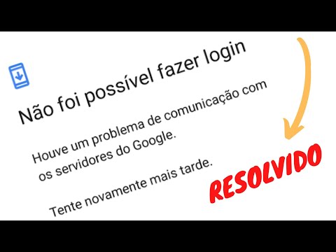 houve um problema de comunicação com os servidores google. (RESOLVIDO)