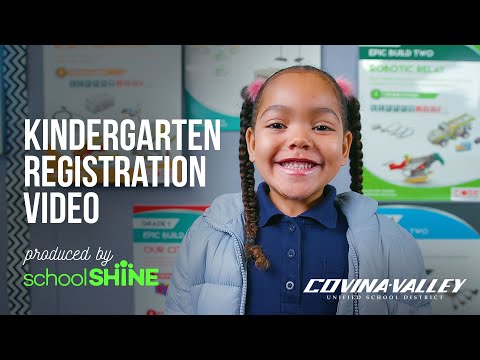 Kindergarten Registration Video for Covina-Valley Unified School District