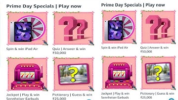 Amazon Funzone Prime Day Special Quiz Answers Today|6 July 2022| Daily Quiz Time