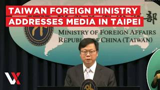 LIVE Taiwan Foreign Ministry Holds Weekly News Conference In Taipei VERTEX