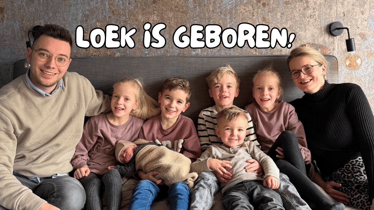 Hij is er! 👶 De GEBOORTE van Loek & onze kraamweek | We zijn nu een gezin van 8! Vlog #149