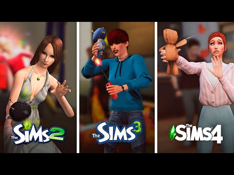 Кукла Вуду в The Sims / Сравнение 3 частей