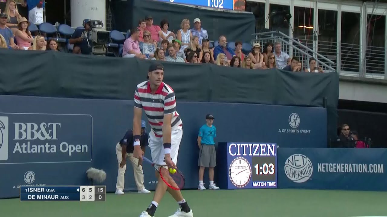 2018 BB&T Atlanta Open: John Isner Defeats Alex De Minaur