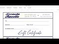 How to make a Gift Certificate with MS Word