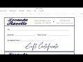 How to make a gift certificate with ms word