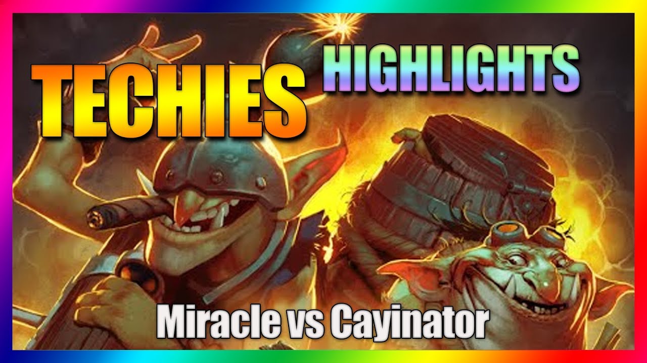 Dota 2 - Best Techies Highlights ( Miracle vs Cayinator ) 😅😮