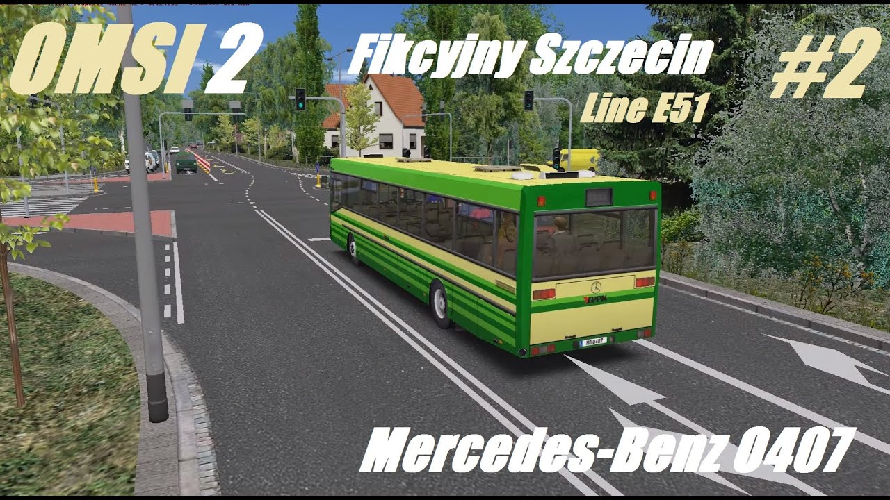 OMSI 2. Fikcyjny Szczecin, Line E51, Mercedes-Benz O407. Part 2