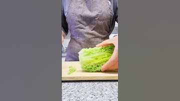 🍃QUICK AND EASY LETTUCE SALAD🌱Clever Food Hacks For Everyday Life | How to cut lettuce for salad