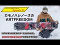 カモノハシボード　【ARTFREEDOM】ノベンバー スノーボード最新インプレ　NOVEMBER 21-22モデル　来期ボードインプレッション