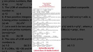 Important MCQs of Real Numbers Class 10 Maths CBSE 2025-26 | Chapter 1 Class 10 Maths 2025-26