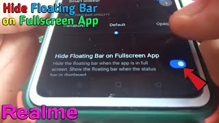 How to Hide Floating Bar on Fullscreen App Realme 5 | Smart Sidebar | Convenience Tools screenshot 3