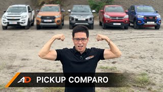 Ford Ranger vs. Mitsubishi Strada vs. Toyota Hilux vs. Chevrolet Colorado vs. SsangYong Musso Grand