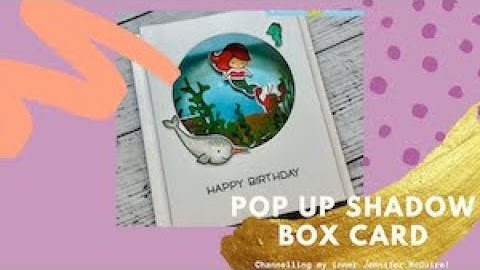 Pop Up Shadow Box Mermaid Card