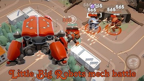 Little Big Robots mech battle Raijin, Fury, Rhino gameplay