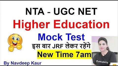 Mock test 73 Higher education Paper 1 for JUNE 2019