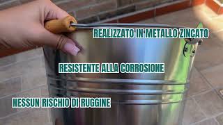 Secchio Per Cenere Garden Mile® 10L, 15L Zincato Multiuso Pulizia Secchio Zincato Secchio Decorativo - Foto 13