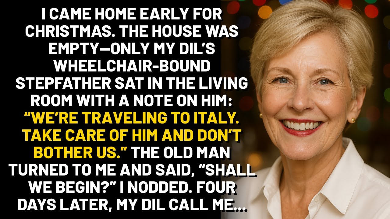 Я вернулась домой на Рождество пораньше. Дом был пуст — только моя невестка, прикованная к инвали...
