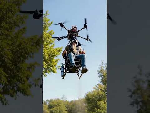 This DIY Drone Chair Almost Worked #shorts #diy