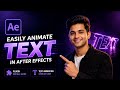 Easily Animate Text in After Effects || Best Plugin + Installation Guide
