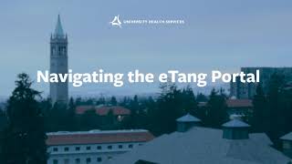 Navigating the eTang Portal