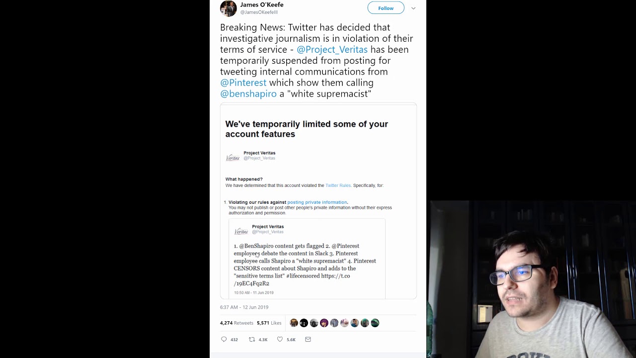 Twitter bans Project Veritas for exposing Pintrest veet wax