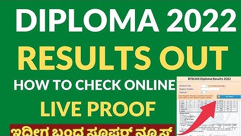 DIPLOMA Even Sem RESULTS AUG/SEP 2022 Out..How check Online Details.. Complete Steps.Live Proof