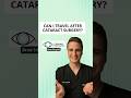 Can I travel after cataract surgery?
