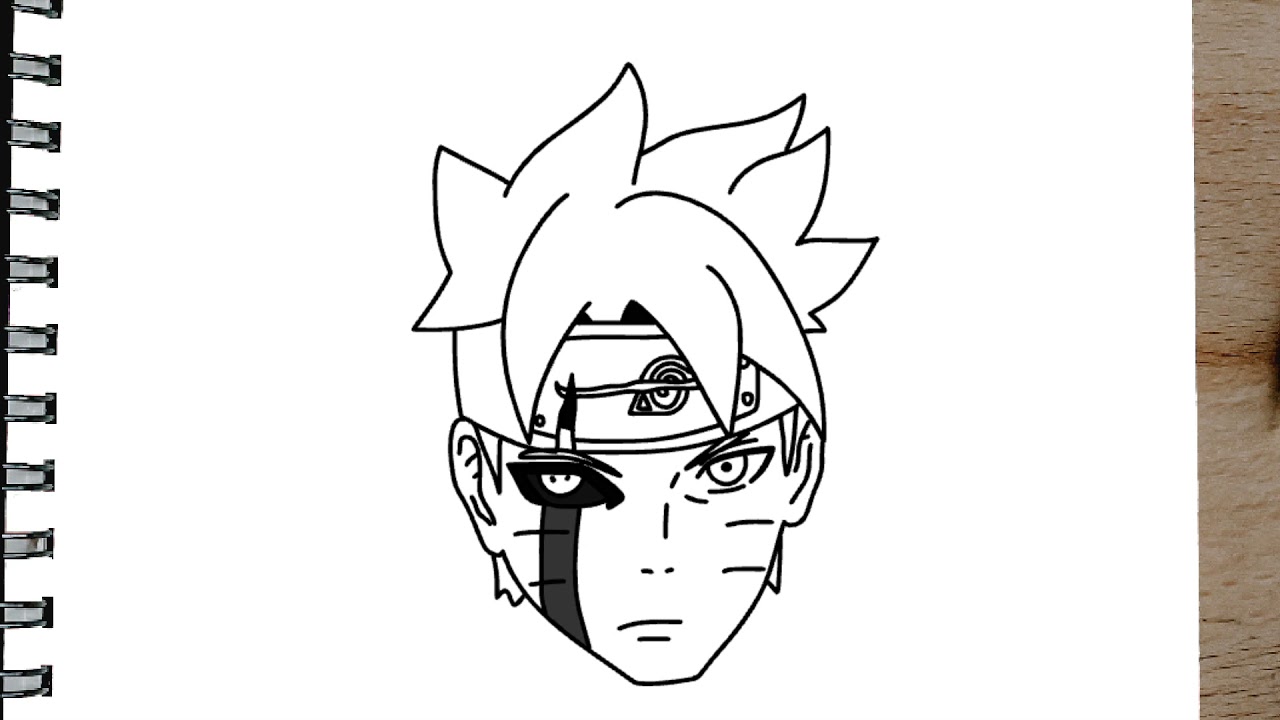 COMO DESENHAR O BORUTO MODO KARMA PASSO A PASSO 