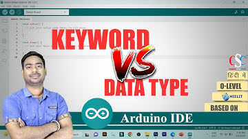 What is Keyword | What is Data Type | keyword Vs Data type | हिंदी में | By CSC IT Class Garkha