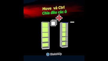 Lệnh Move và Copy Trong Sketchup | Chia đều các ô