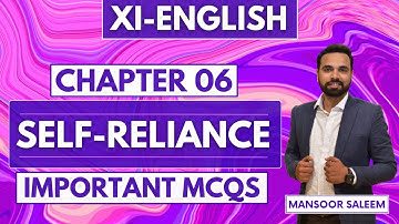 SELF RELIANCE | MCQs | XI ENGLISH NEW BOOK