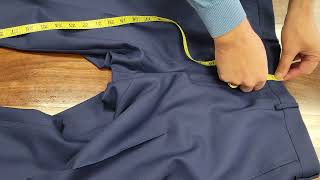 how to measure the full rise where you rise on your pants