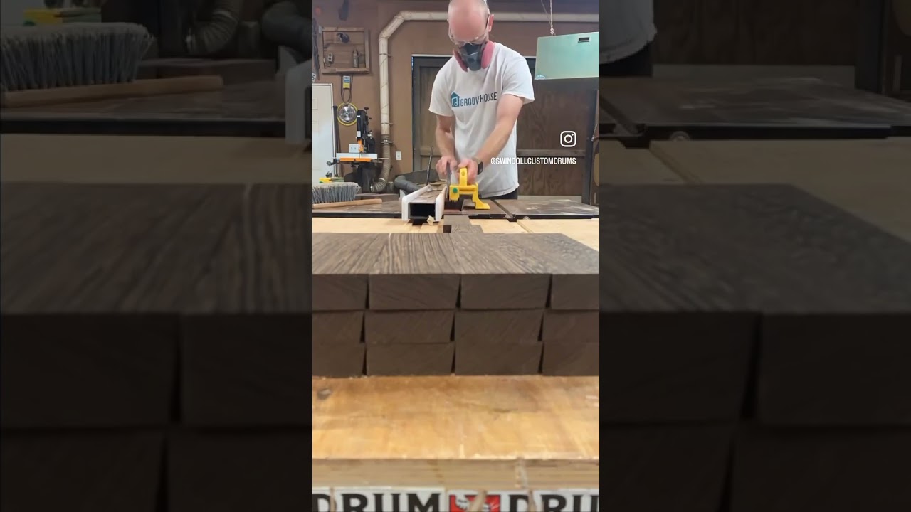 14x7 wenge snare drum build 😍 