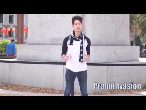 شاب يقبل الفتيات والمتزوجات بعدى تحدي شوارع امريكا 