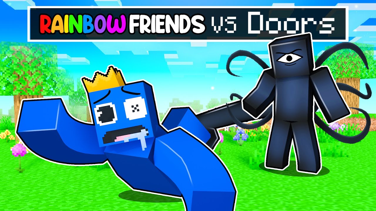 Rainbow Friends Vs Eyes in Roblox Doors, Roblox Doors