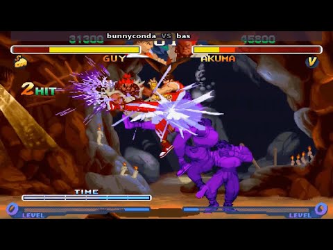 Fightcade 👊 Street Fighter Alpha 2 👊🏾 Bunnyconda 🇺🇸 Vs Bas 🇯🇵