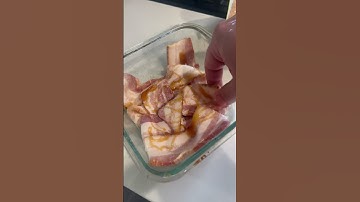 Candied bacon brown sugar like your mama makes #shorts #myyoutuberecipe