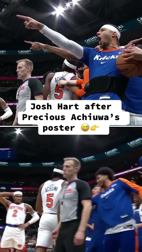 Josh Hart's reaction ?