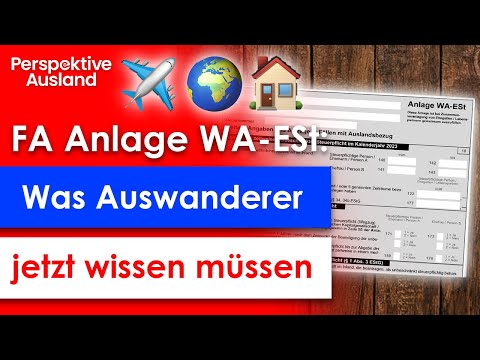 Anlage WA ESt: