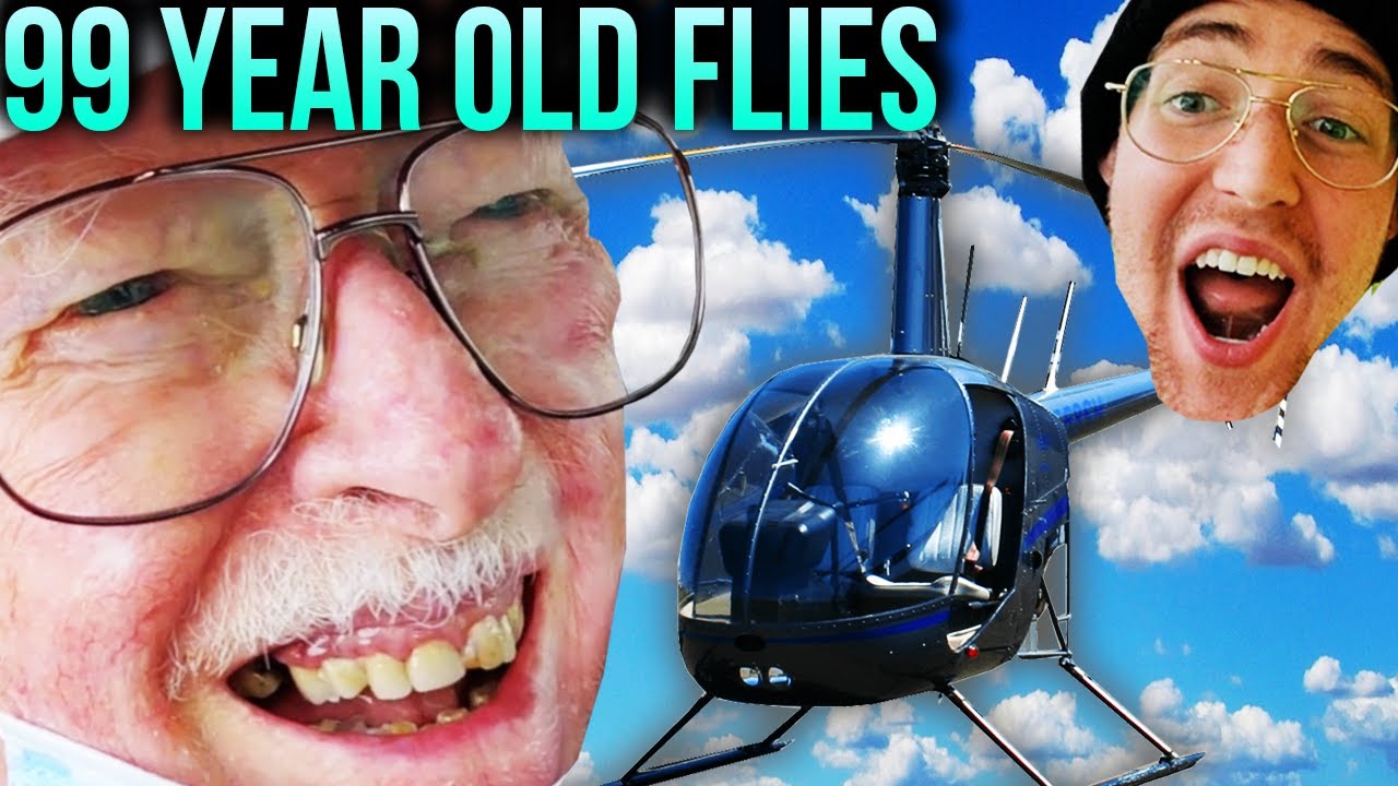 99 Year Old Flies HELICOPTER (Grandpa)