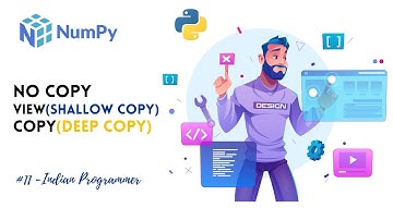 No Copy, View(Shallow Copy), Copy(Deep Copy) - Numpy Complete Tutorials In Hindi | Indian Programmer