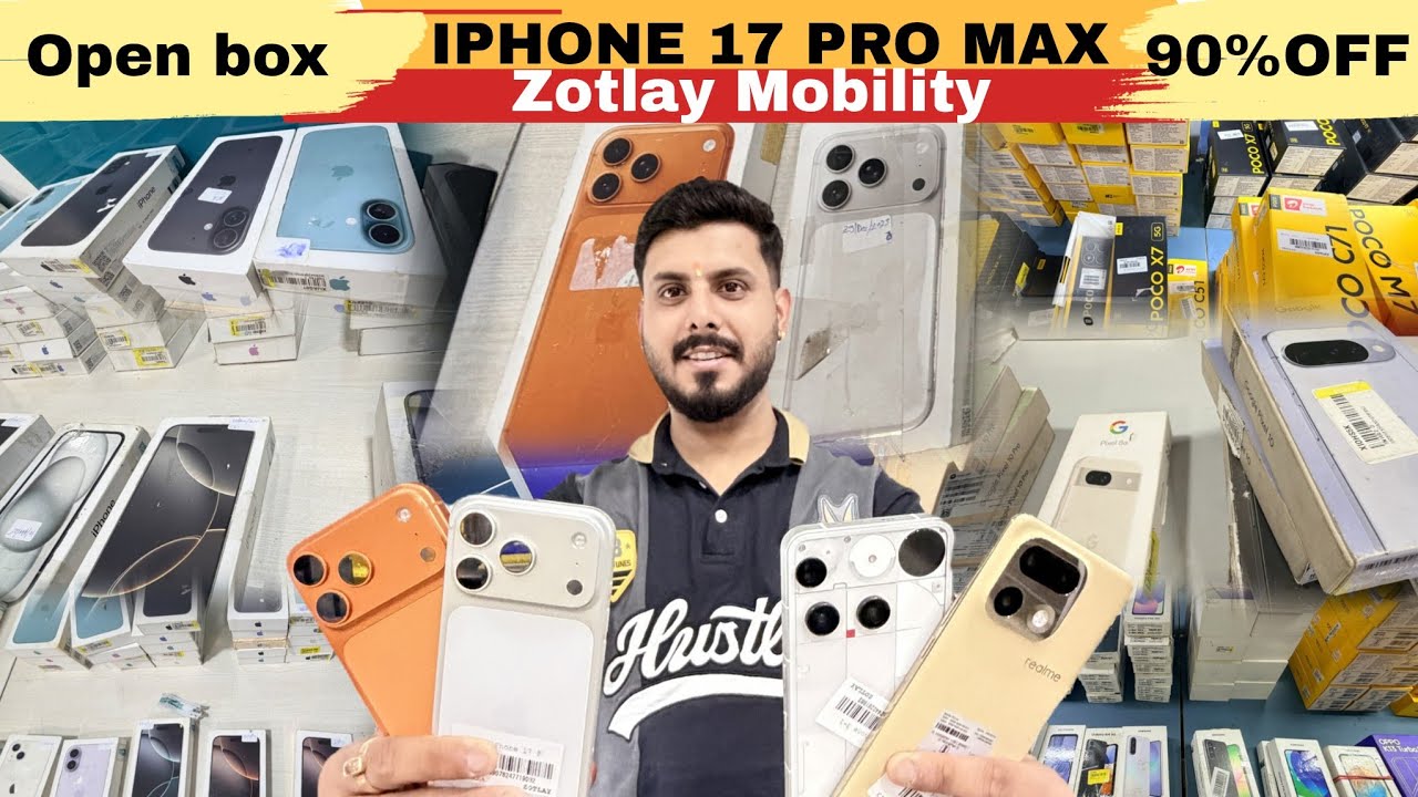 Zotlay Mobility New Video Open Box Mobile Non Activate IPhone 17 Pro Max | Best New 5G Gaming Phones