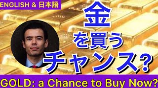 金を買うチャンス⁉ GOLD: a Chance to Buy Now⁉