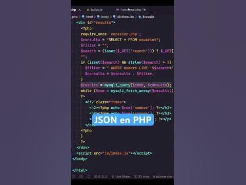 Envía datos en formato JSON con PHP fácilmente - YouTube