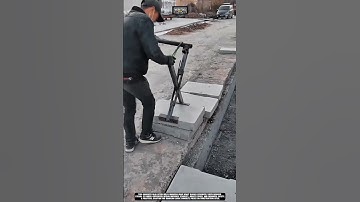 Moving heavy concrete slabs on site using Work tool Concrete Slab Lifter #tool #worktool