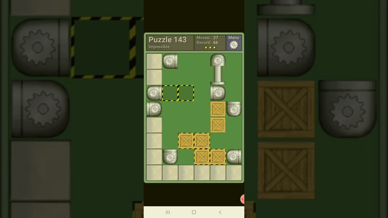 PUSHING MACHINE -- IMPOSSIBLE Puzzle 143 -- [66 moves] -- by qr637