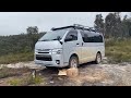 4wd hiace offroad adventure  4x4 van life