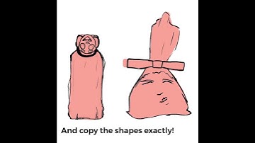 Making characters out of the silhouettes of random objects! Credit to @samdoesarts for the audio